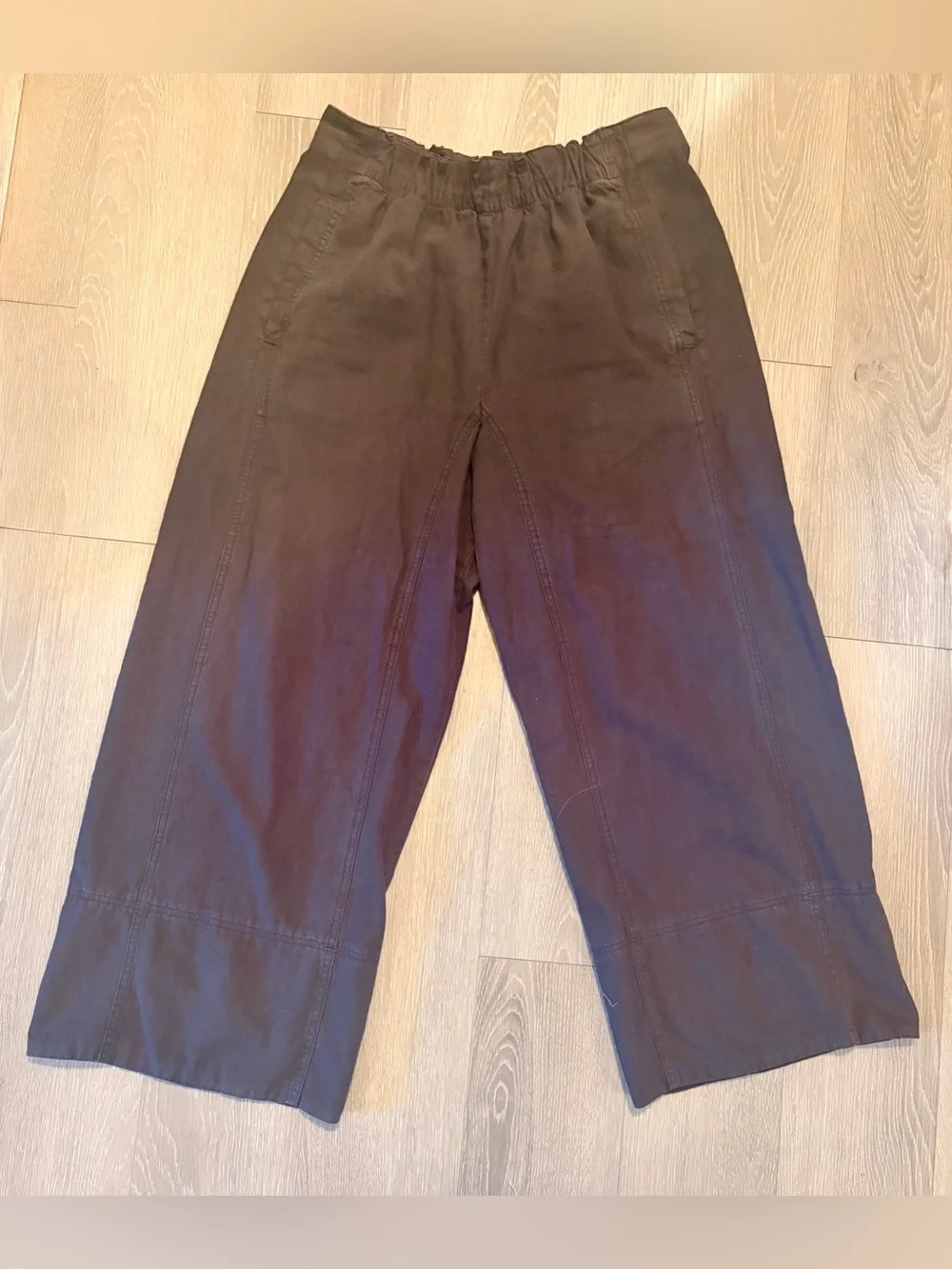 Free People Days End Pull-On Linen Pant - Picture 4 of 11
